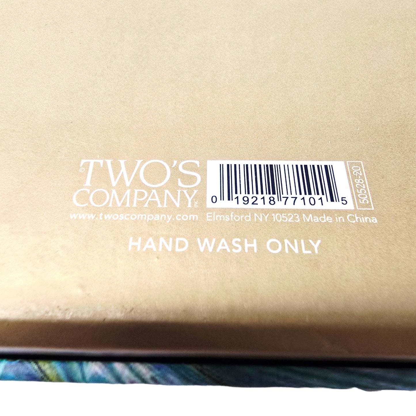 Two's Company "Marbleize" Wine Coaster & Bottle Stopper Set - NIB