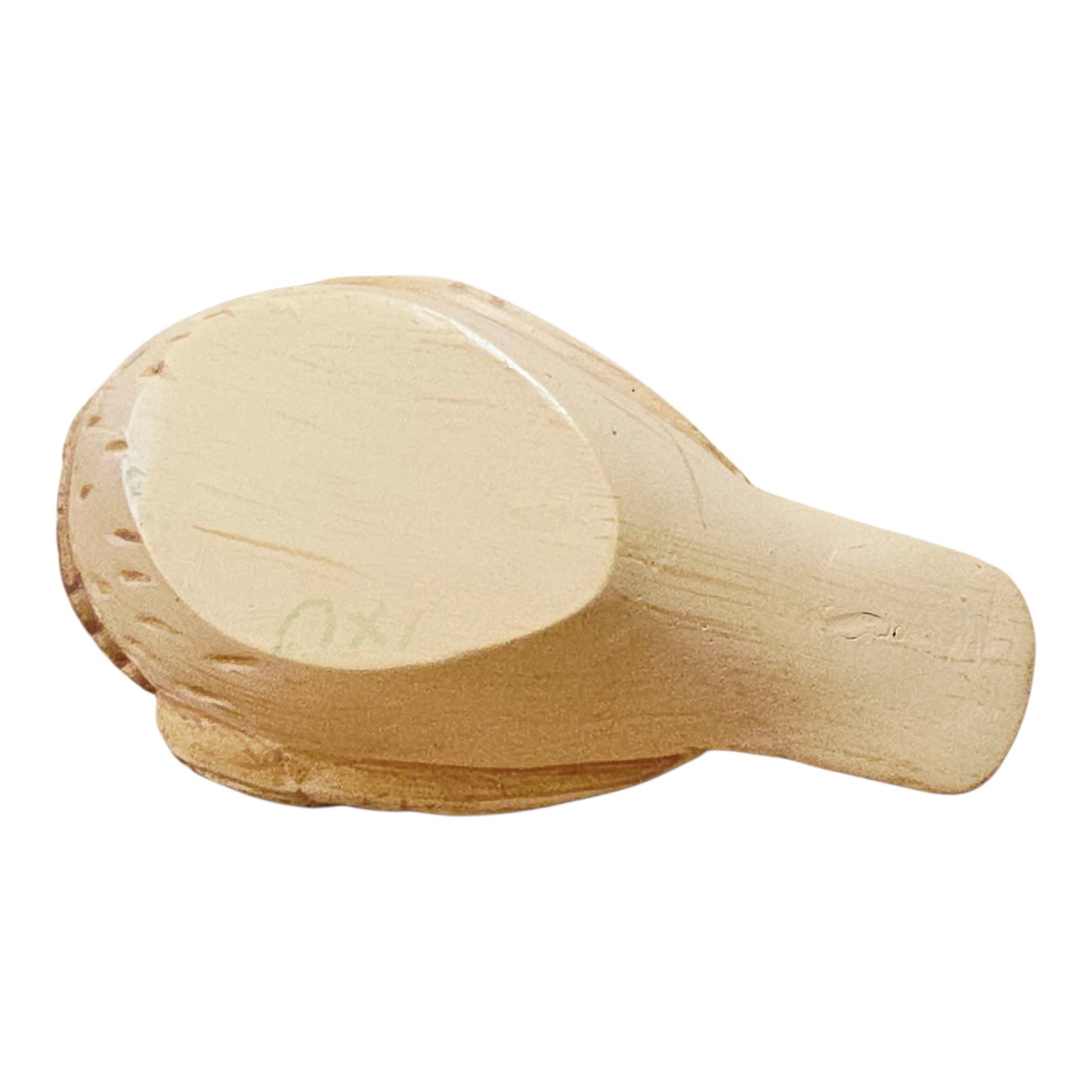Resin Bird Figurine 4" Blond Wood Stone Look Decorative Sparrow Style Home Decor
