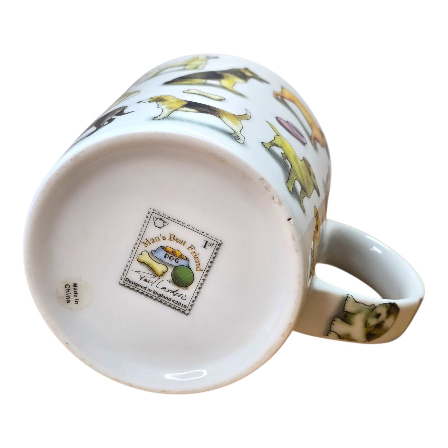Paul Cardew Dog Coffee Mug Man’s Best Friend 2010 England Ceramic Tea Cup