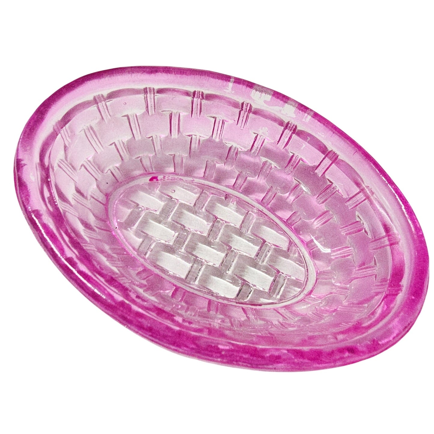 Fuchsia Pink Glass Bunny on Nest & Turquoise Blue Chicken Tealight Egg Holder