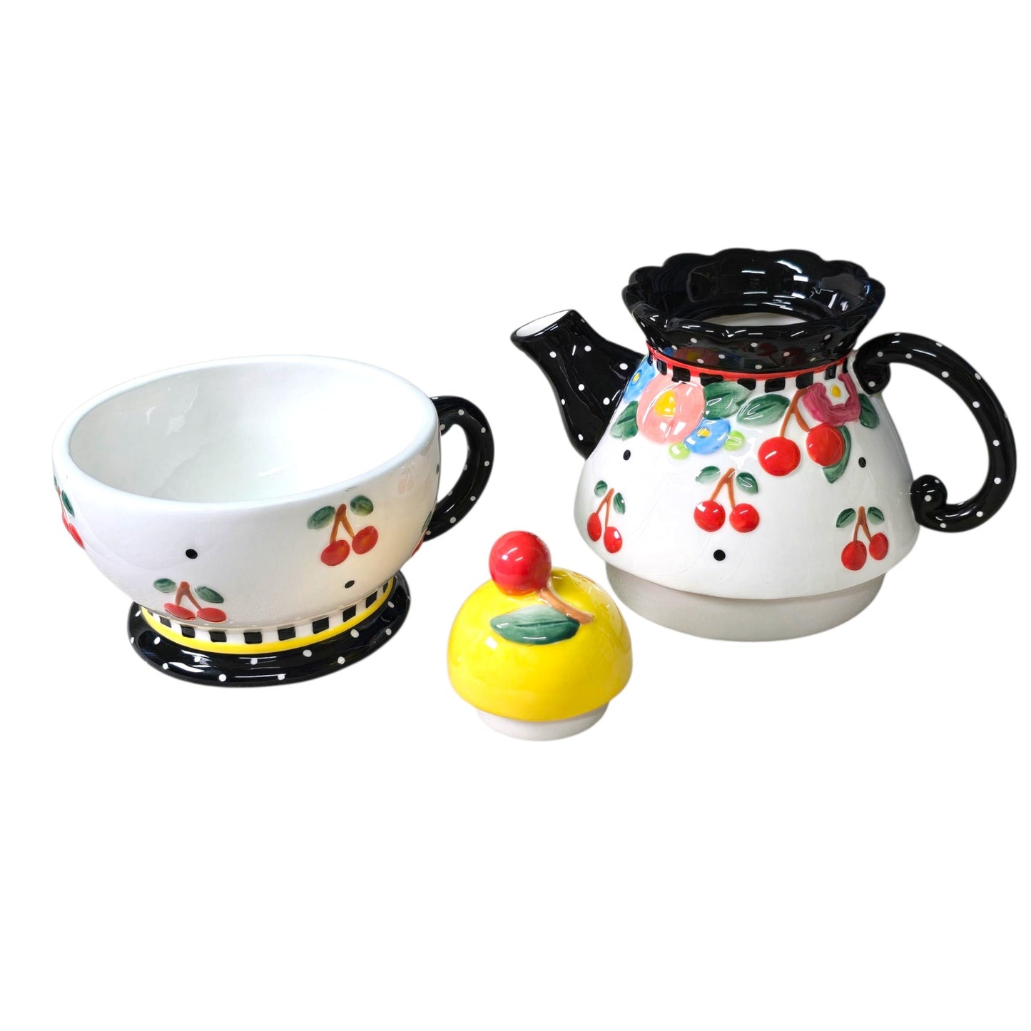 Mary Engelbreit CHERRIES Oh SO BREIT Tea-For-One ME Vintage