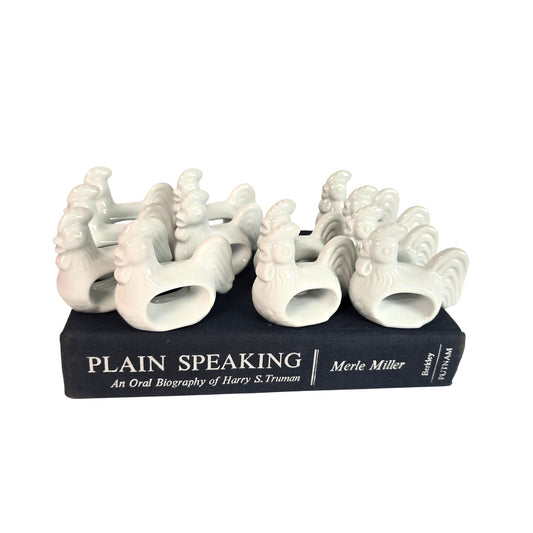 Set of 12 Chicken Rooster Napkin Ring (Reserved for Customer)