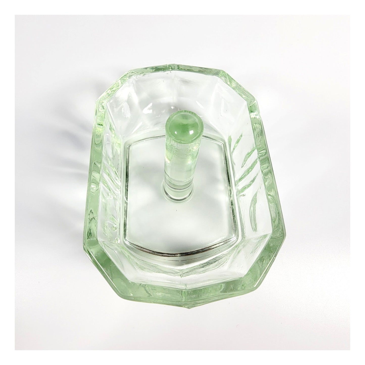 Vaseline Glass Ring Dish, Glowy Glass Ring Dish