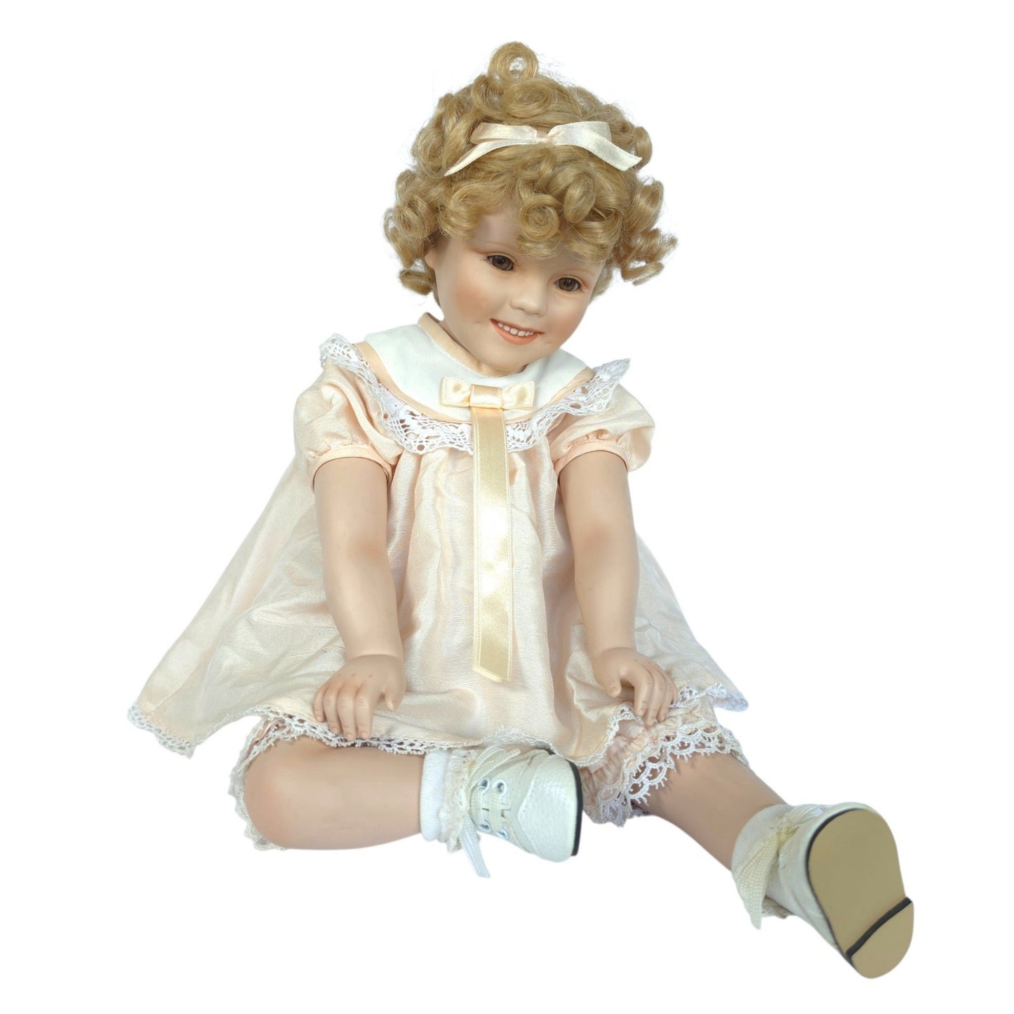 Danbury Mint Elke Hutchens Shirley Temple Toddler Doll Little Miss Shirley