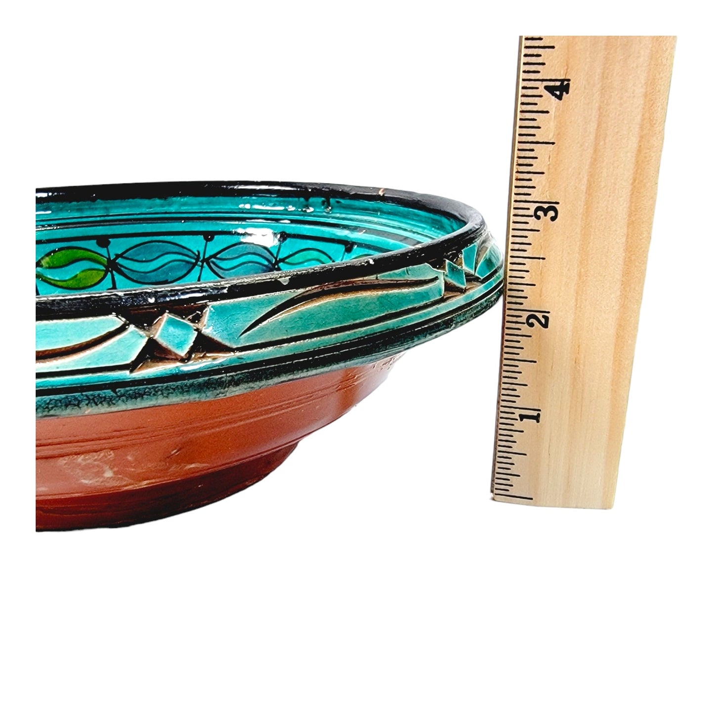 Turquiose Glazed Decorative Ceramic Bowl