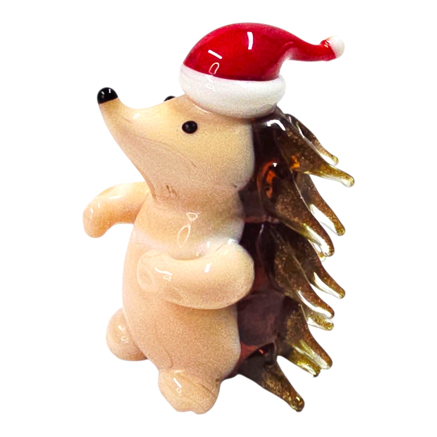 (Reserved for HillyHums) Pier 1 Glass Hedgehog Figurine Discontinued Christmas Line Home Decor