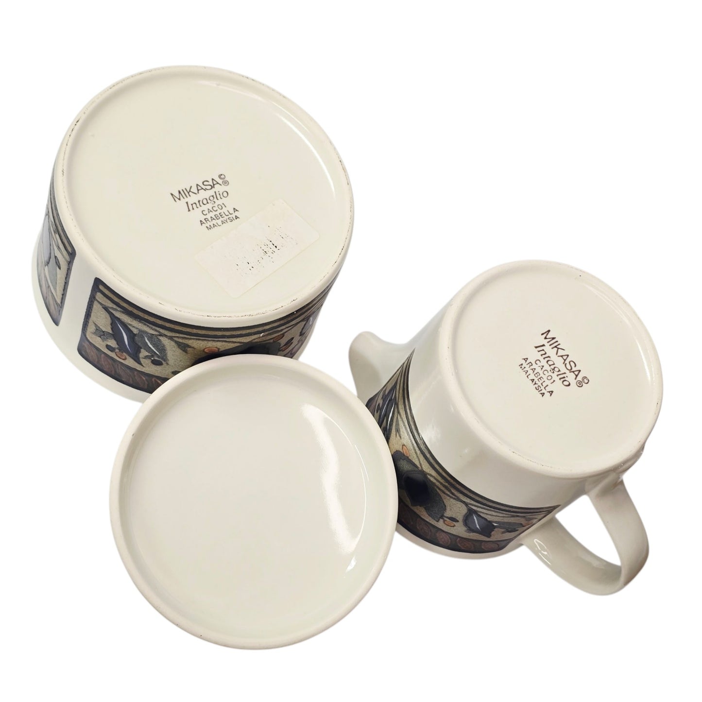 Mikasa Arabella Creamer and Covered Sugar Bowl Set Intaglio CAC01 Malaysia