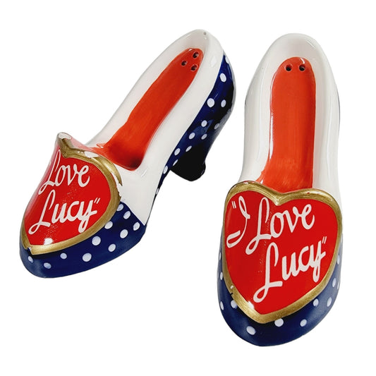 I Love Lucy High Heels Salt & Pepper Shakers Vintage 1999 CBS, FLAW