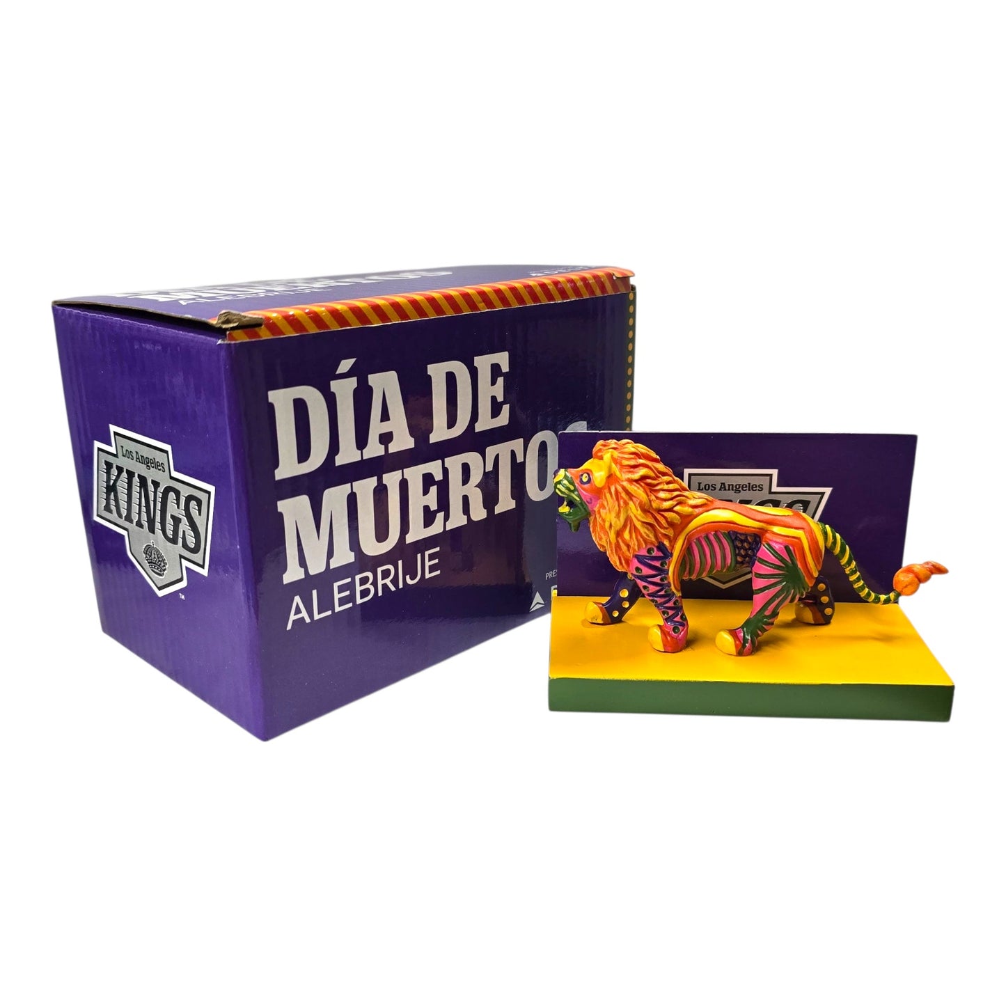 LA Kings Día de Muertos Alebrije Lion Figurine 2024 SGA Folk Art Collectible w/ Box