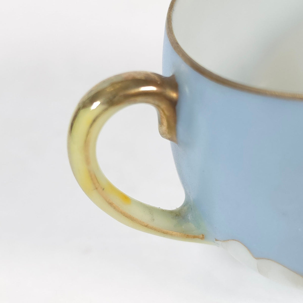 Vintage Japanese Blue Sky Crane Eggshell Porcelain Replacement Teacup