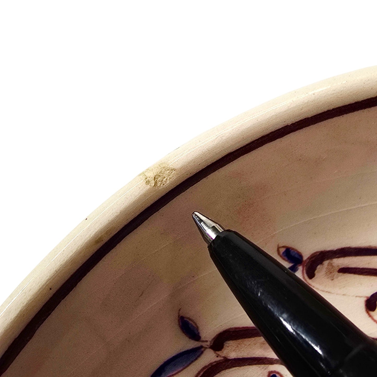 Outeiro Agueda Portugal Double Handle Bowl Hand Painted Folk Art Irene 527 Read