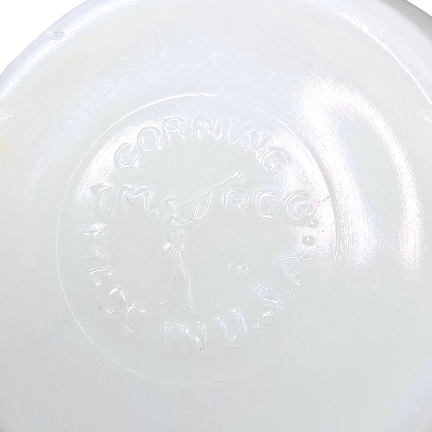 Corning USA Milk Glass Watchman's Navy Hand Warmer Cups Set of 2 No Handle Mug