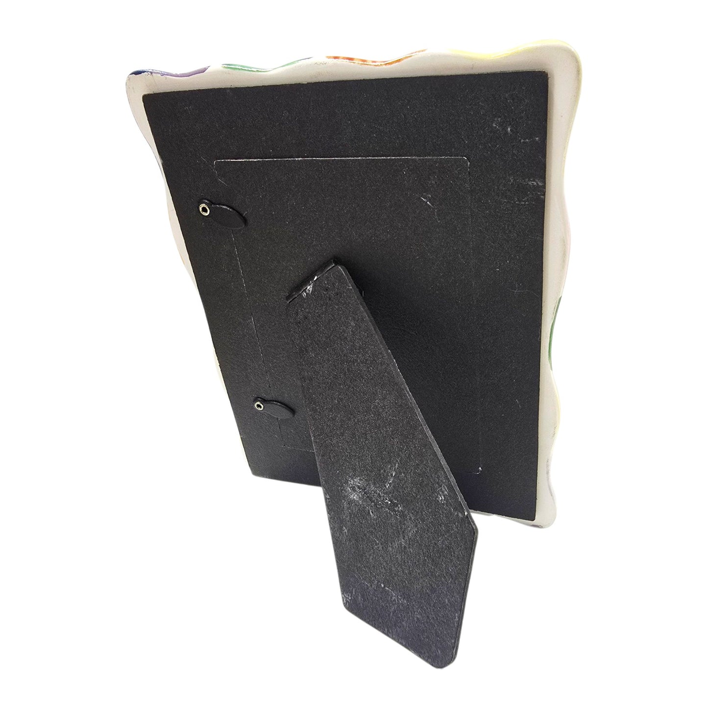 AS IS Colorful Cat Ceramic Picture Frame, Read