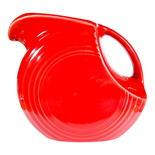 Fiesta Pitcher Scarlet Red Homer Laughlin Fiestaware Disc Pitcher Red FiestaWare