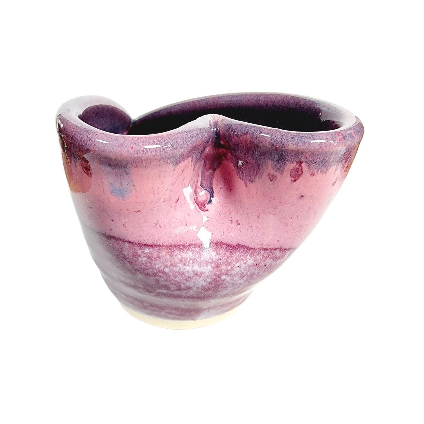 Vintage Heart-Shaped Art Pottery Bowl 💜