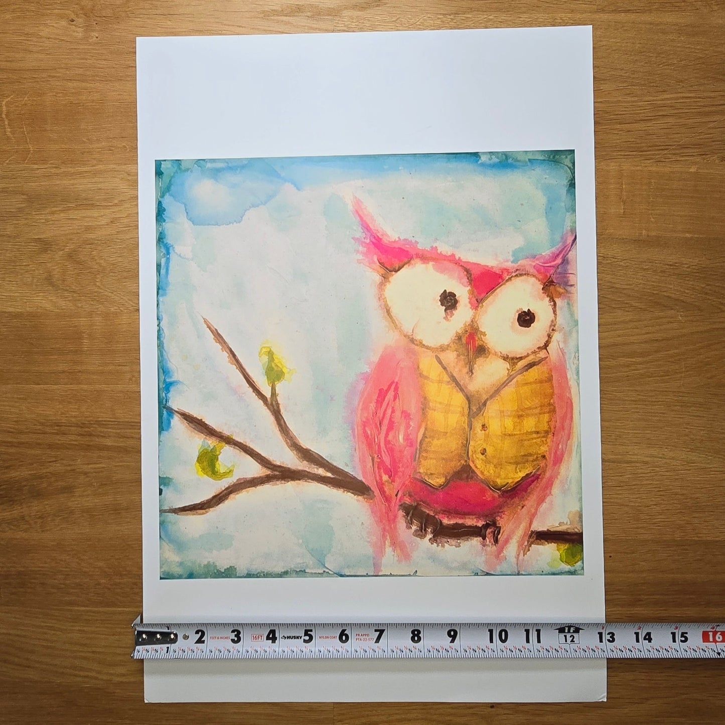 Two 16x12 Owl Bird Art Prints: Mr. Hoo & Miss Hoo, 2014 Marabeth Quin, World Art Group