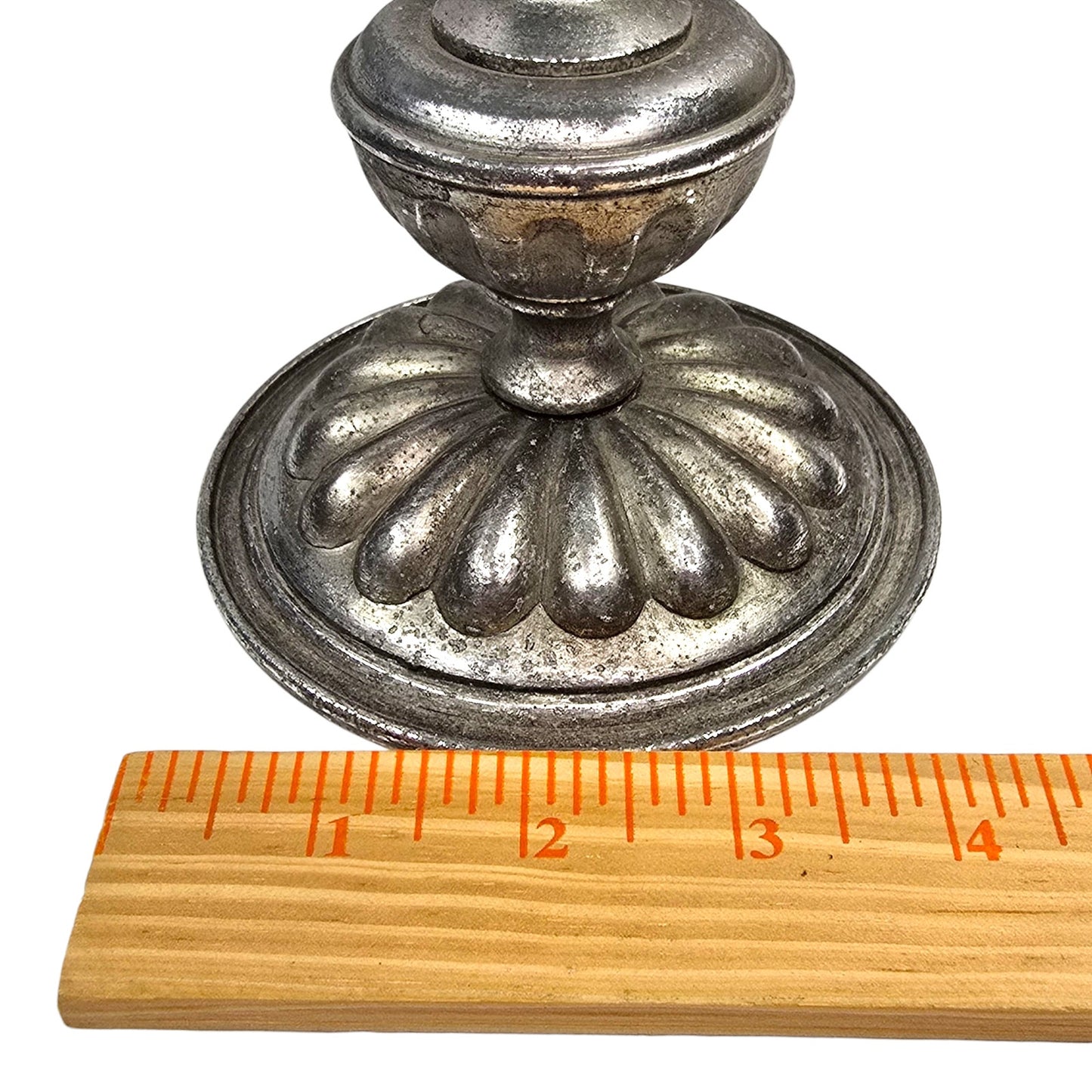 Vtg Silver Metal Eagle Candlestick Holder 8" Federal Revival Neoclassical Decor