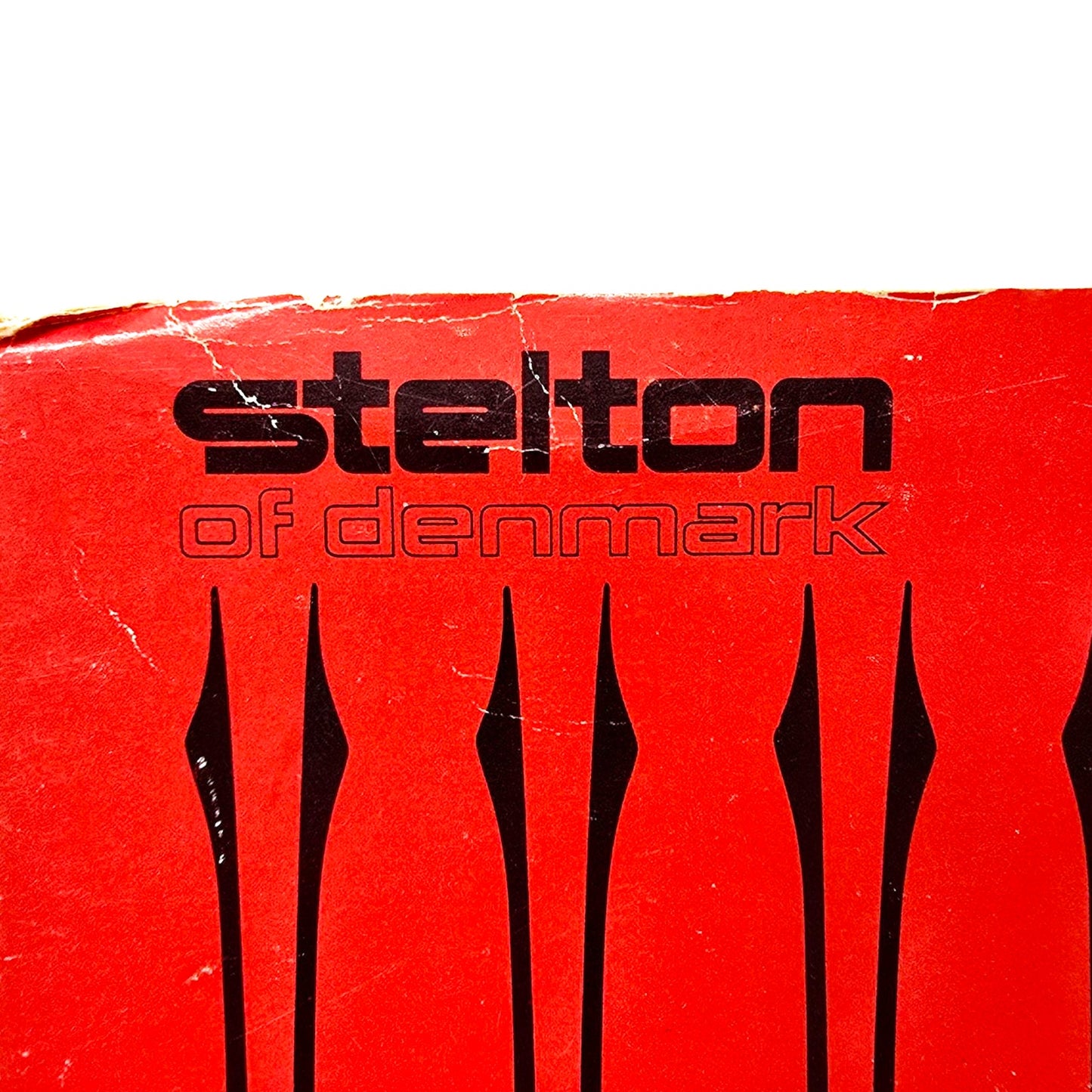 Vtg Stelton Denmark Stainless Steel Fondue Forks, Set of 6, New in Original Box