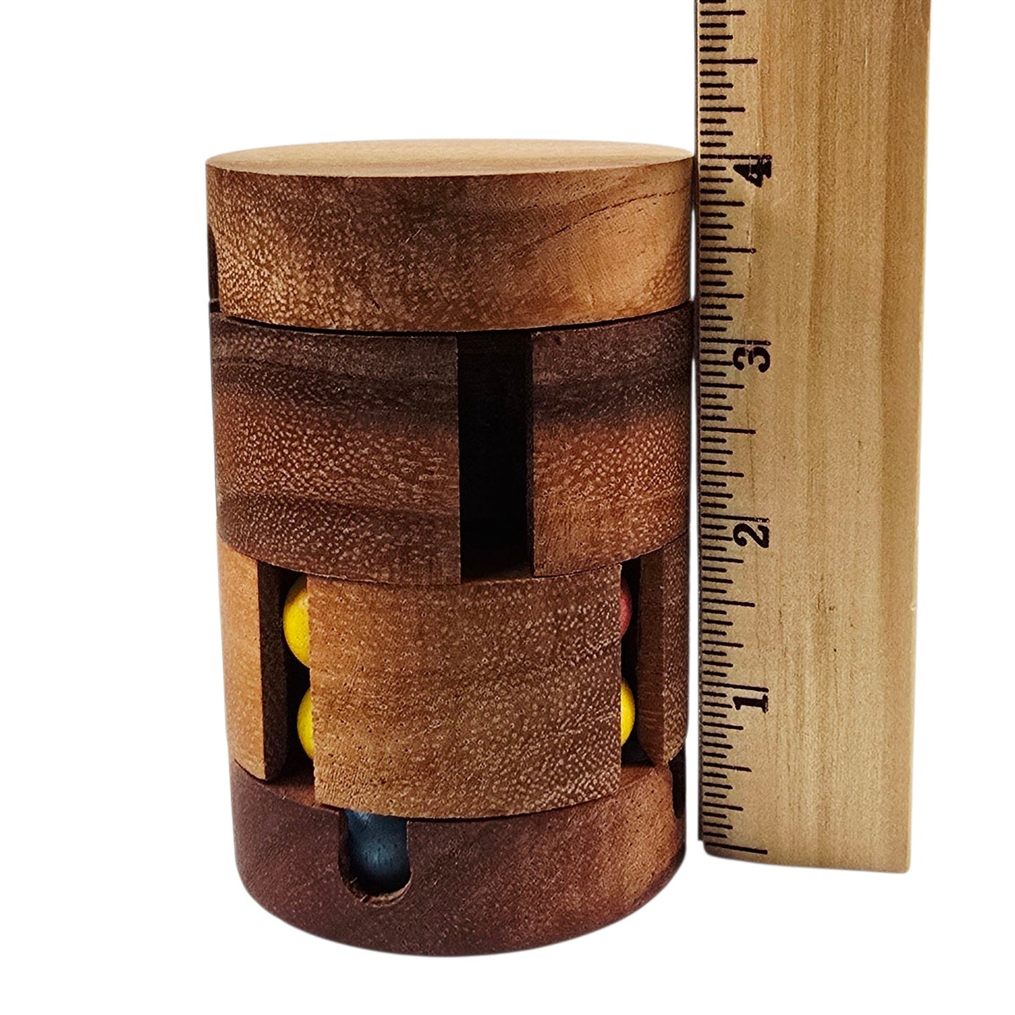 Wooden Rotating Puzzle Brain Teaser Twisting Sliding Logic Game
