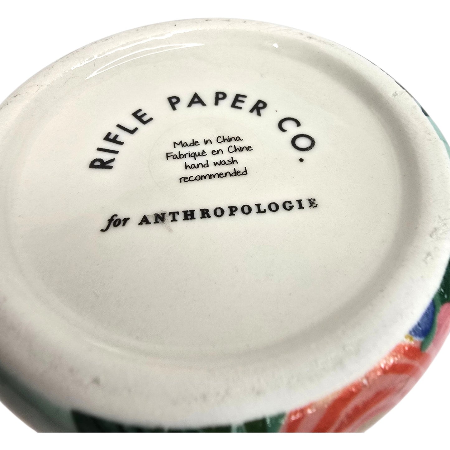 Anthropologie Rifle Paper Co Garden Party Monogram Mug Letter K Anna Bond