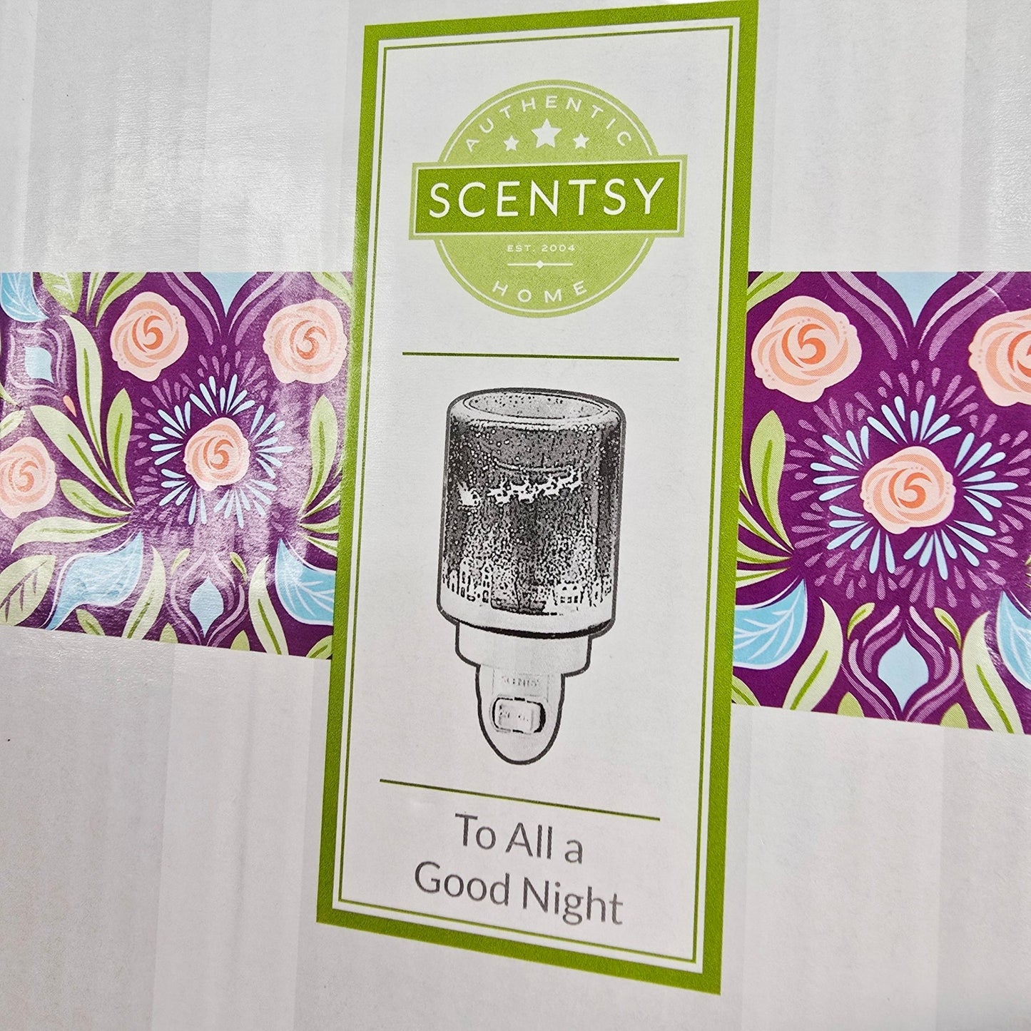 Scentsy Plug-In Mini Warmer Nightlight To All A Good Night Reindeer Holiday NIB