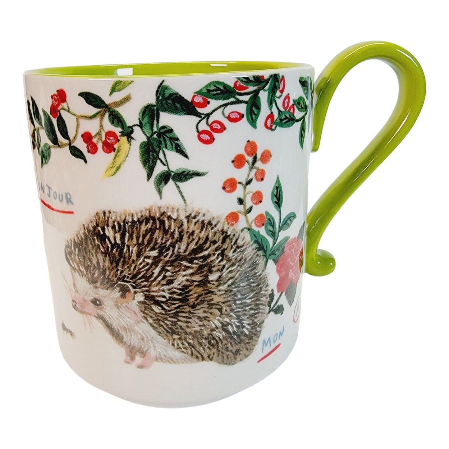 Anthropologie Nathalie Lete Hedgehog Mug Cup Coffee Tea Heritage