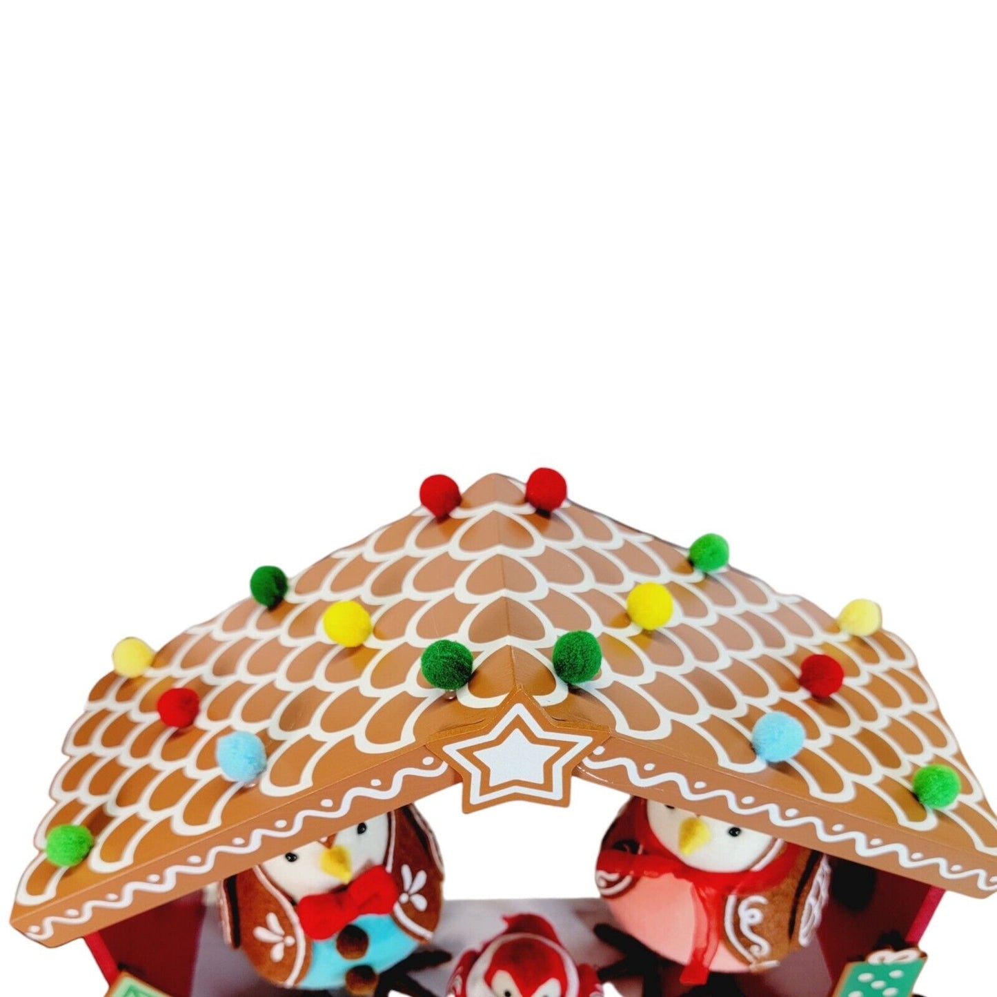 Target Wondershop Featherly Friends Gingerbread House Birds 4pc Set 2023 Christmas NEW