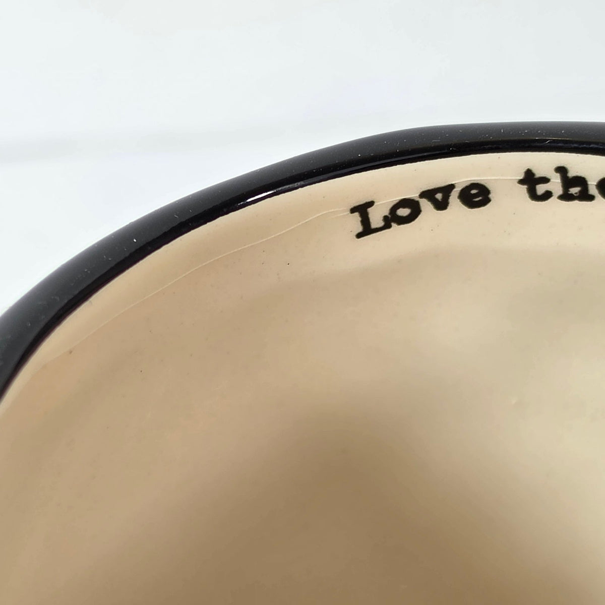 Natural Life Owl Coffee Mugs Set of 2 Love the Moment Black Turquoise