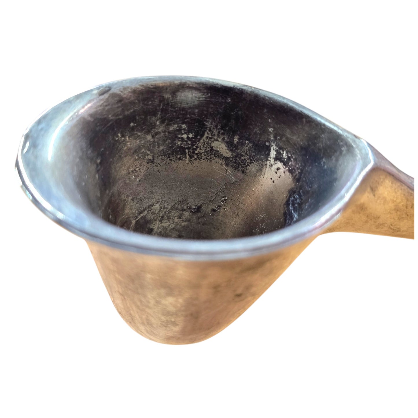 Vintage Silver Plated Candle Snuffer Cavalier Helmet Shape 9.75" MCM Regency