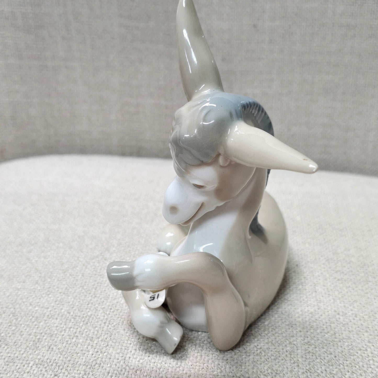 LLADRO Porcelaine DONKEY IN LOVE 4524 Figurine Glazed Daisy Flower SI o NO AS IS