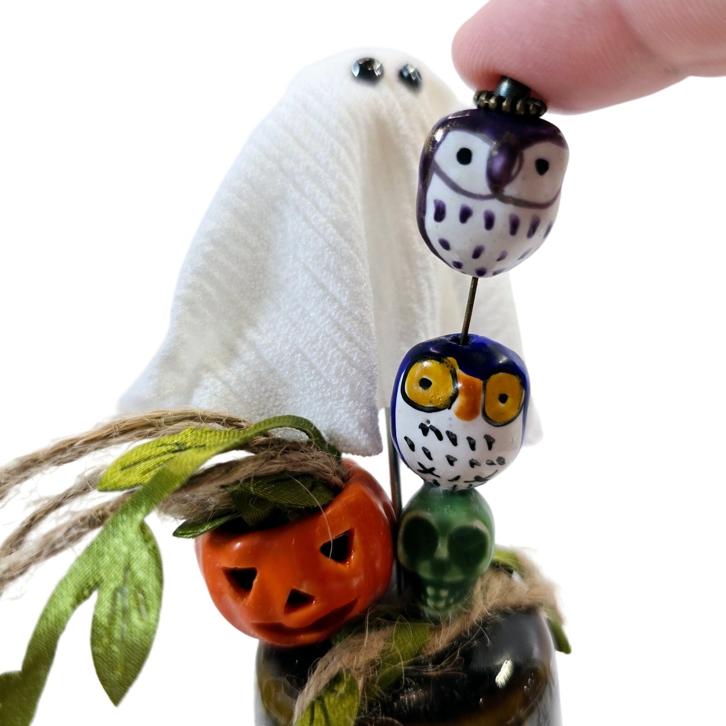 Owl, Ghost and Pumpkin Pin Display