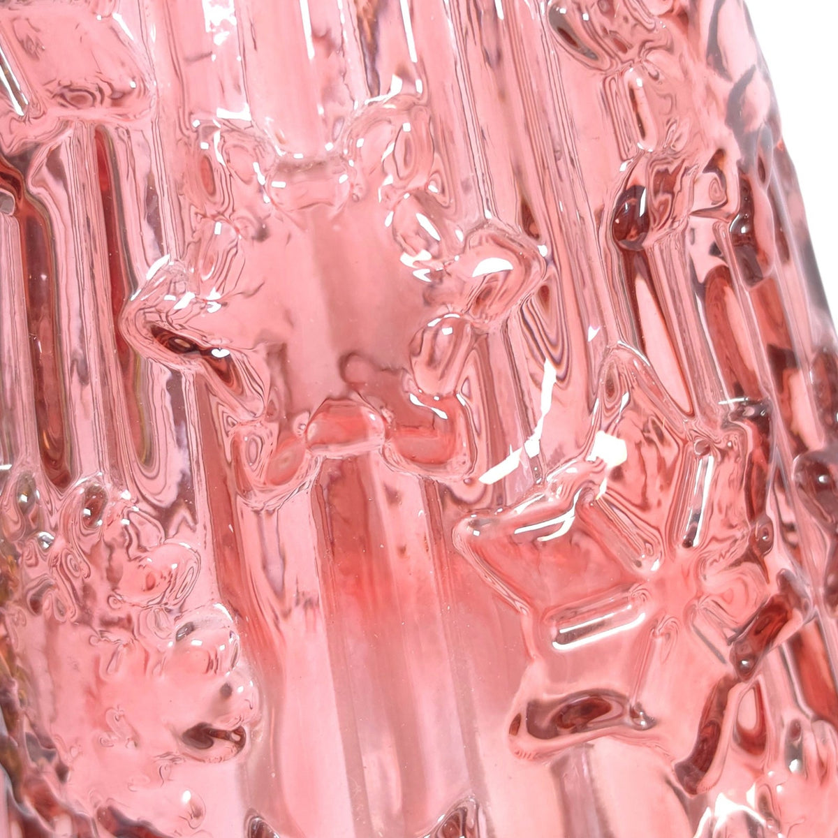 Vidrios San Miguel Pink Recycled Glass Christmas Tree 17 Inch Spain READ