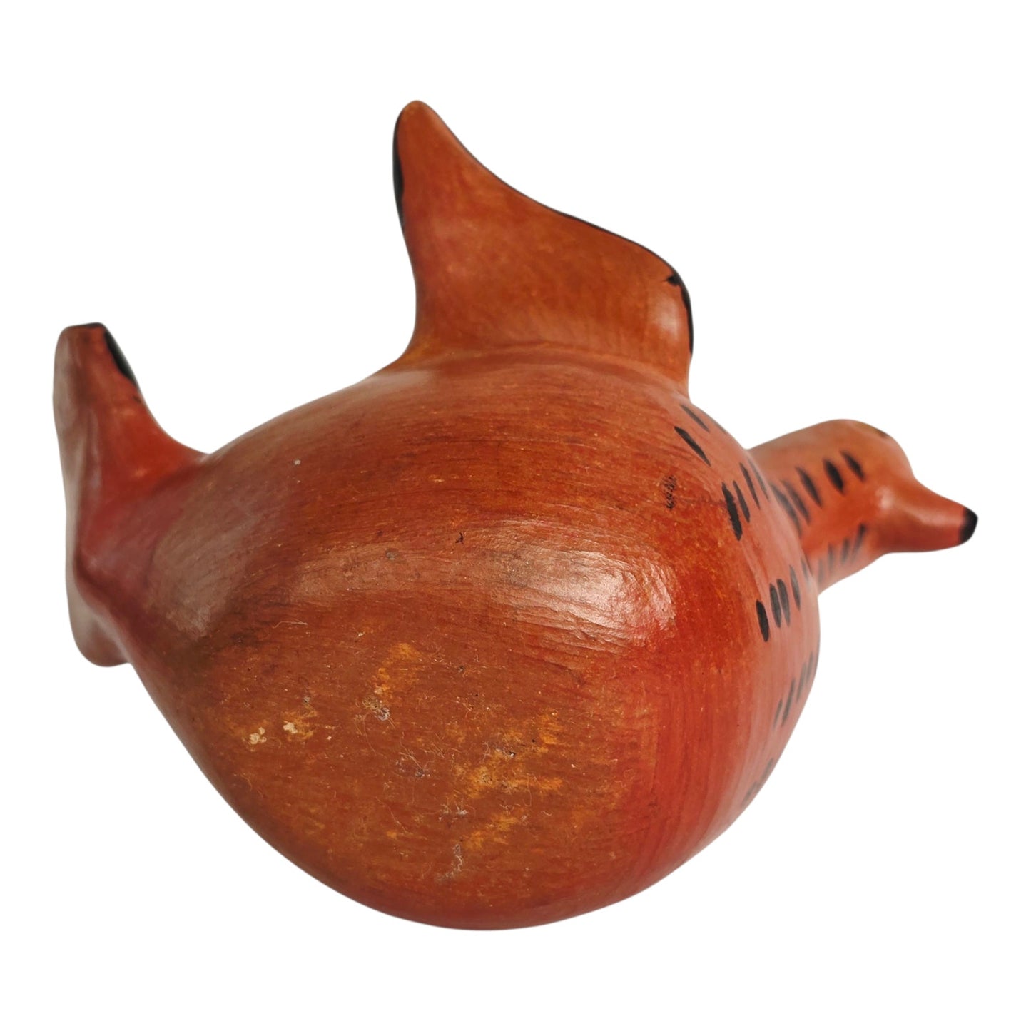 Tonala Pottery Penny Bird Mexican Folk Art Ceramic Coin Bank