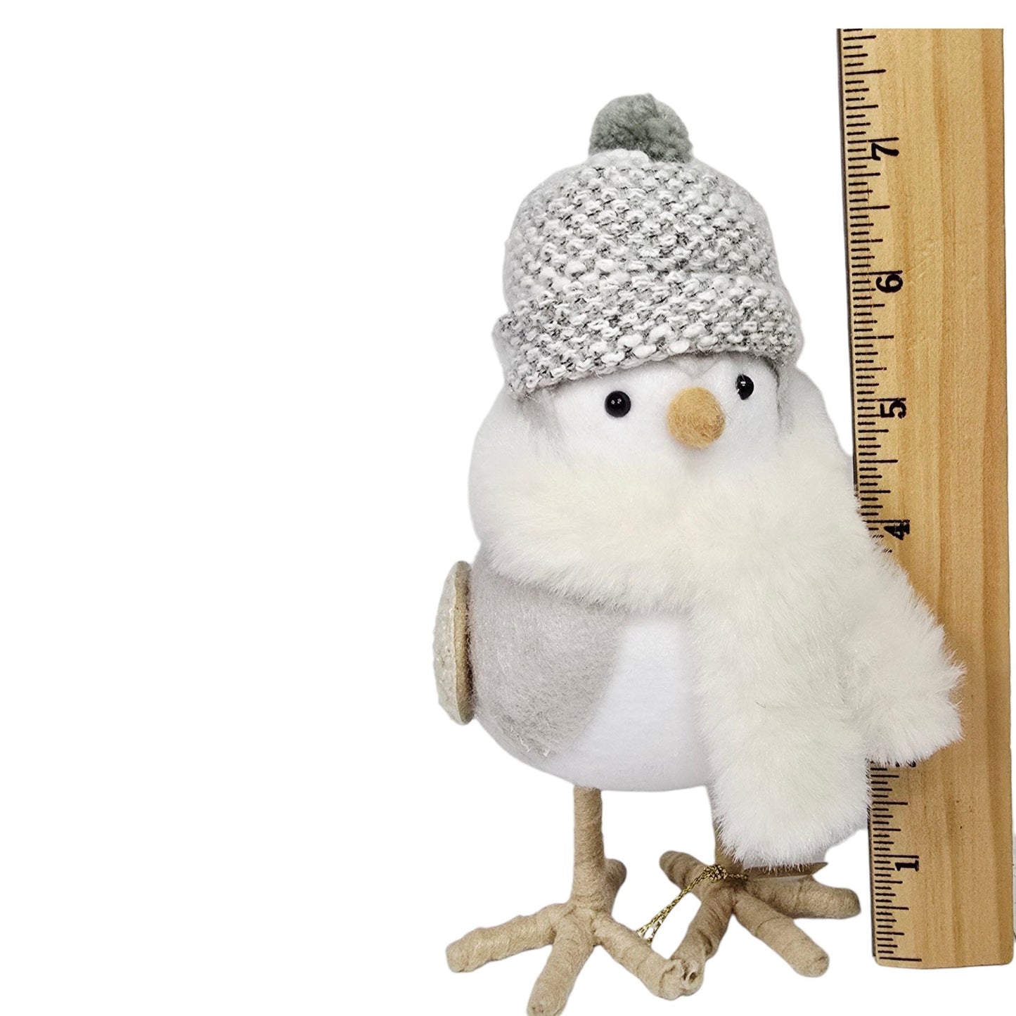 2022 Featherly Friends Purl Winter Target Bird Gray Knit Snow Hat and Cozy Scarf