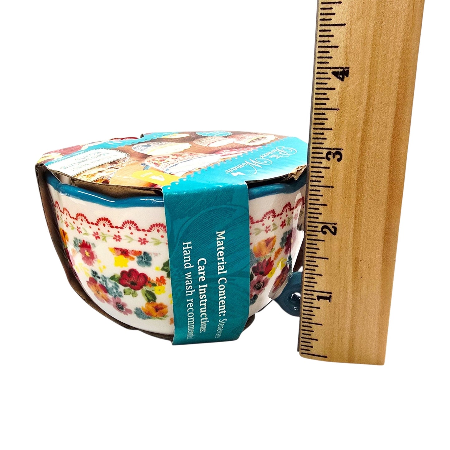The Pioneer Woman Wildflower Whimsy Set of 4 Measuring Bowls 1 Cup 1/3, 1/2, 1/4