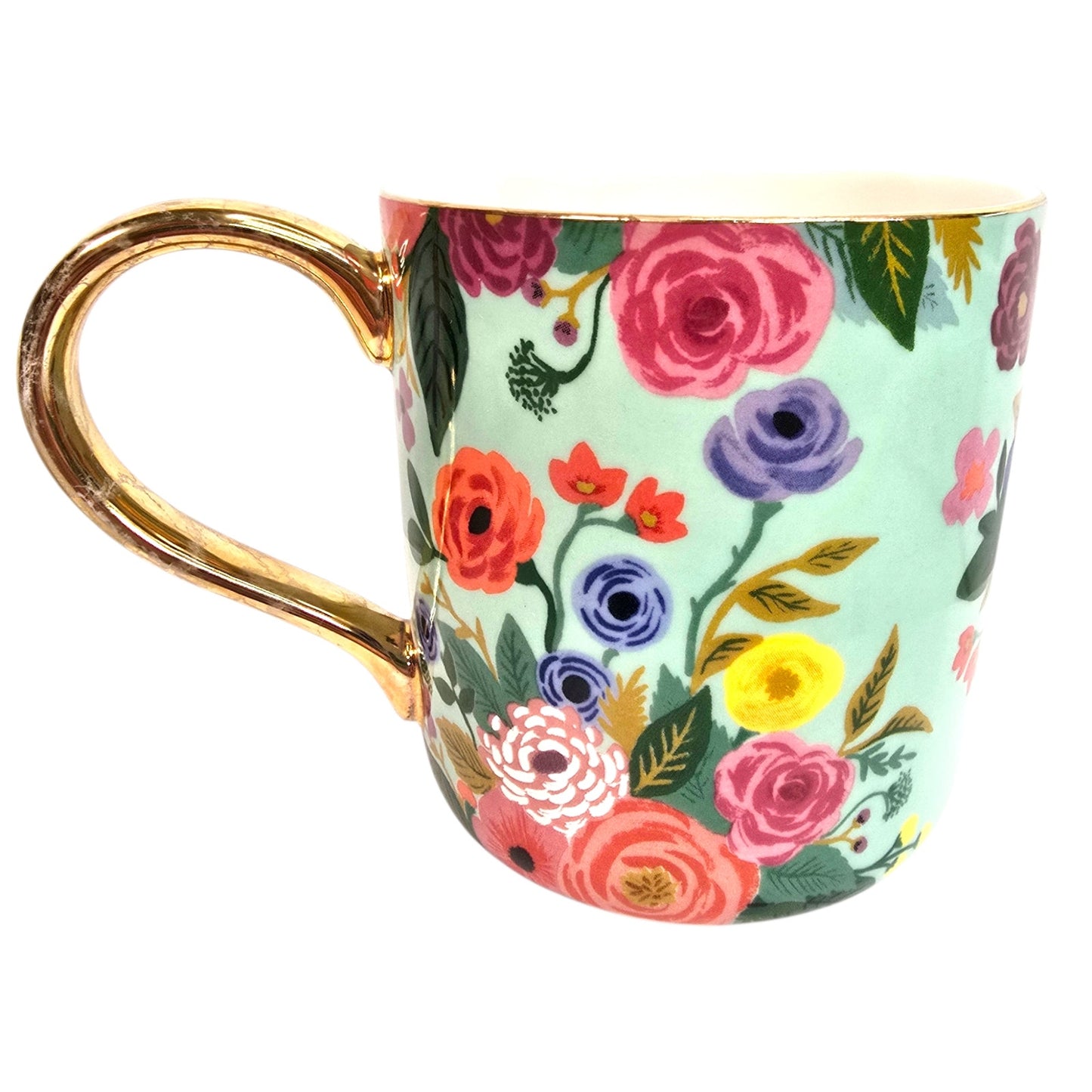 Anthropologie Rifle Paper Co Garden Party Monogram Mug Letter K Anna Bond