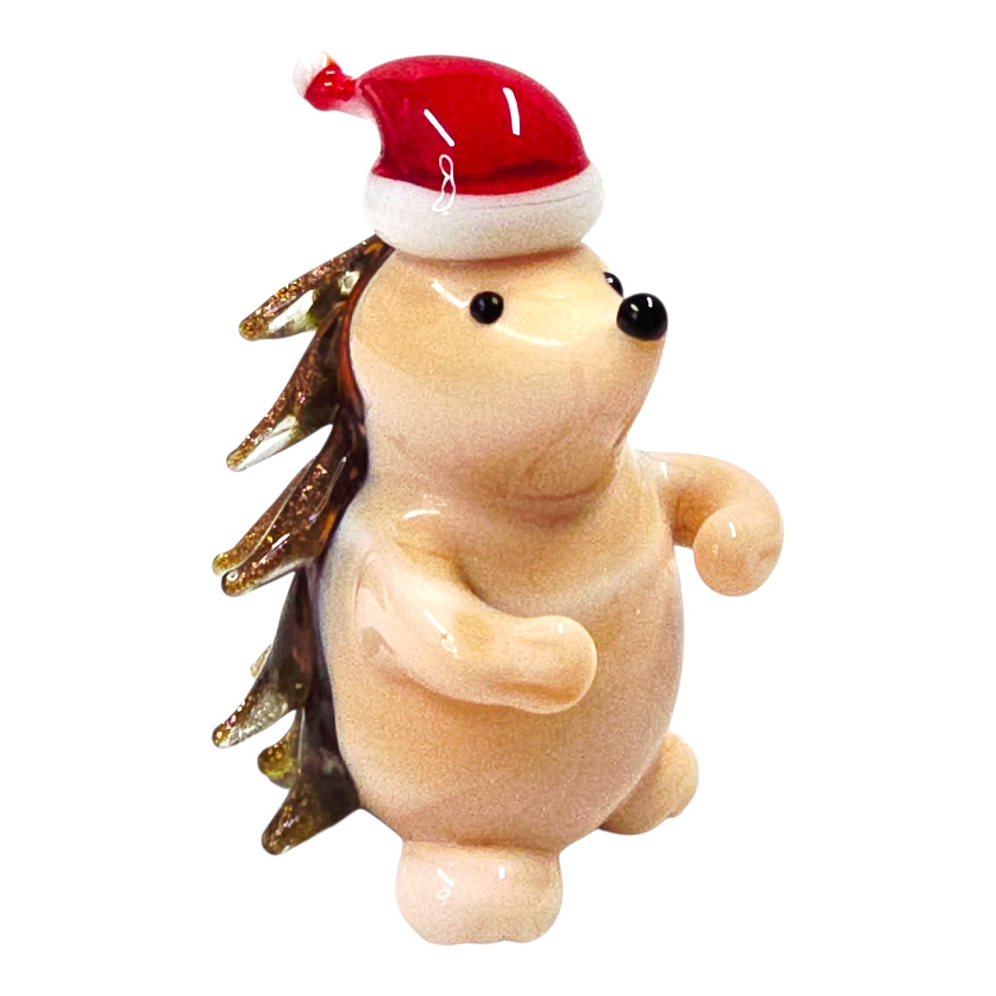 (Reserved for HillyHums) Pier 1 Glass Hedgehog Figurine Discontinued Christmas Line Home Decor