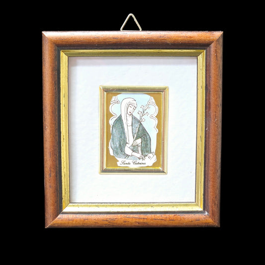 Miniature Art Santa Caterina da Siena St. Saint Catherine of Siena Italy