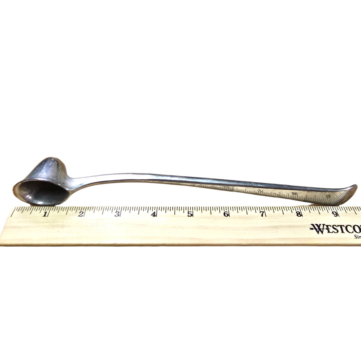 Vintage Silver Plated Candle Snuffer Cavalier Helmet Shape 9.75" MCM Regency