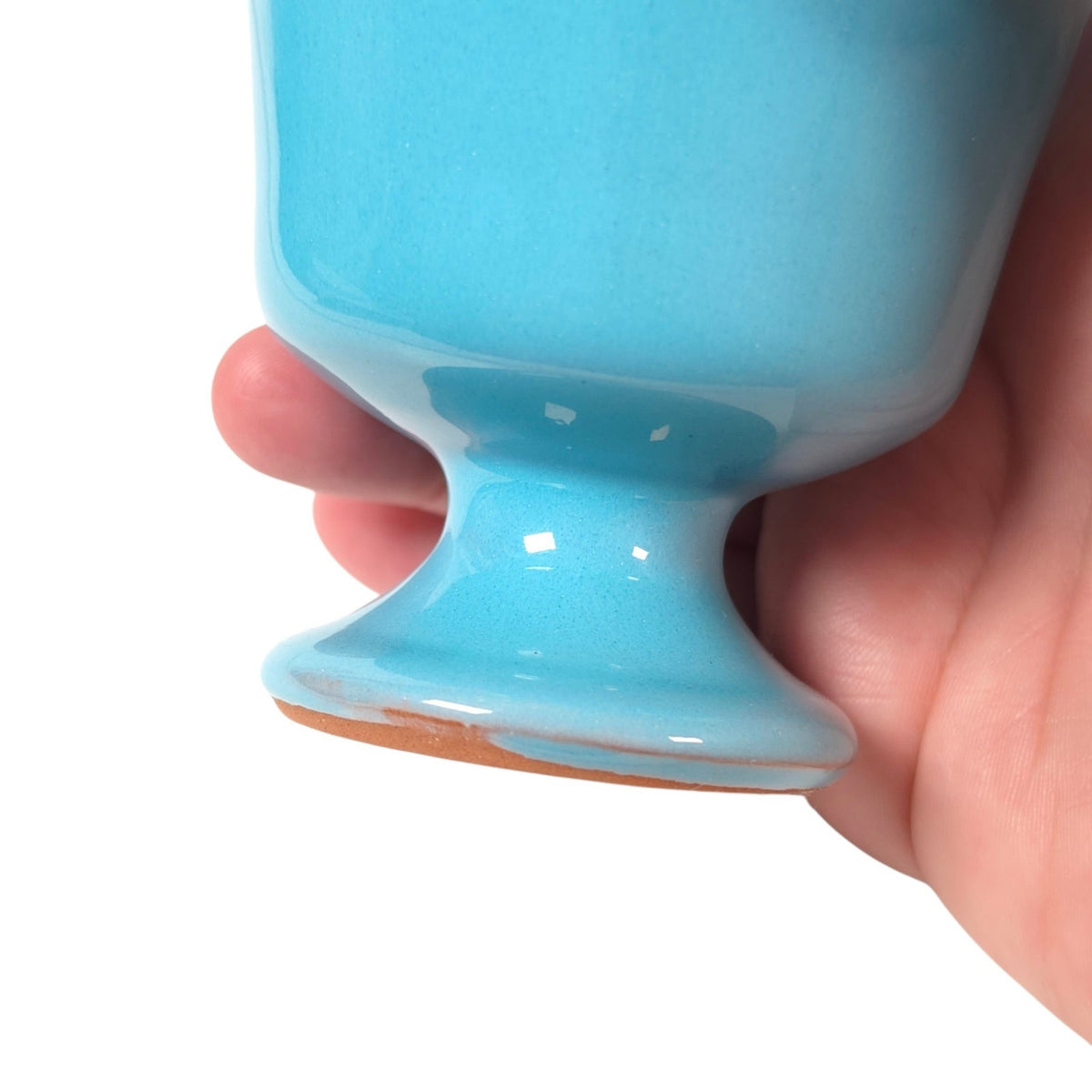 Pythagorean Greedy Cup Blue White Glazed Pottery Goblet Cup of Justice