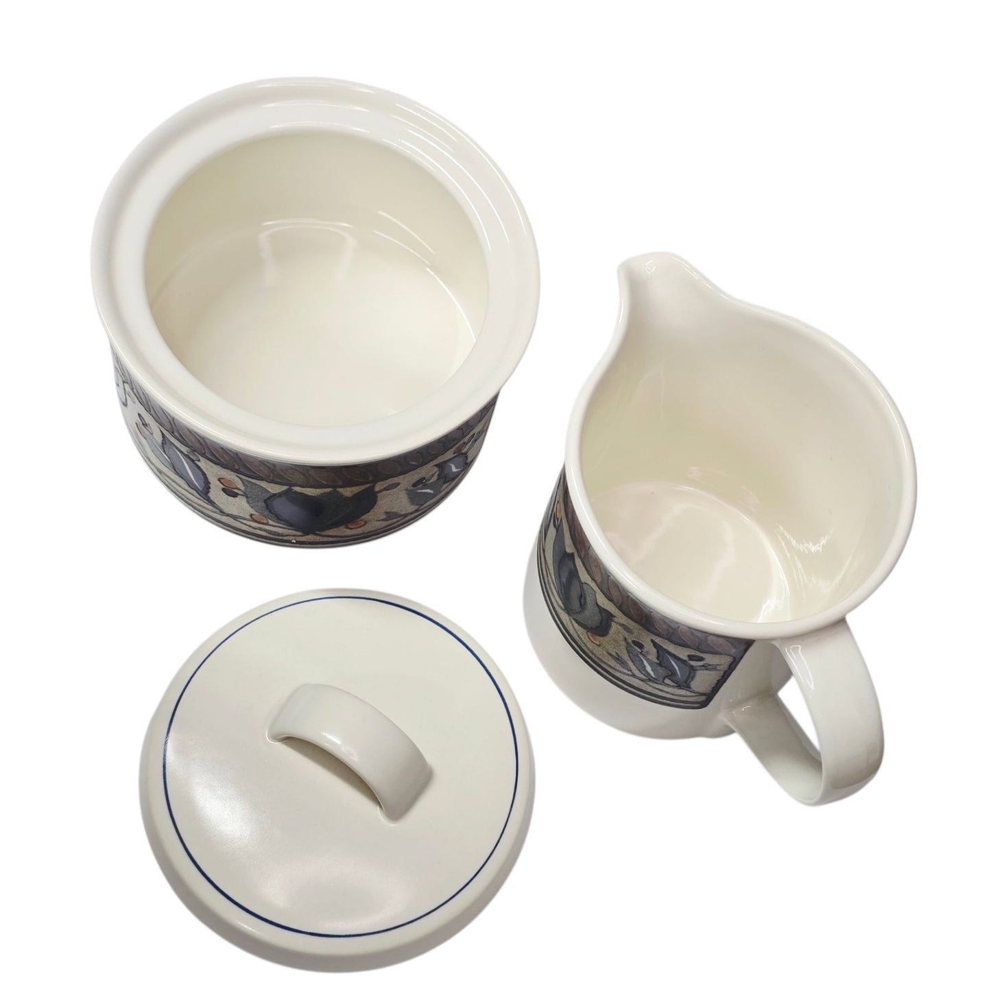 Mikasa Arabella Creamer and Covered Sugar Bowl Set Intaglio CAC01 Malaysia