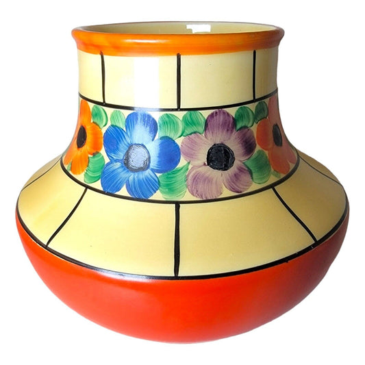 Vintage Ditmar-Urbach Bohemien Hand-Painted Czechoslovakia Vase