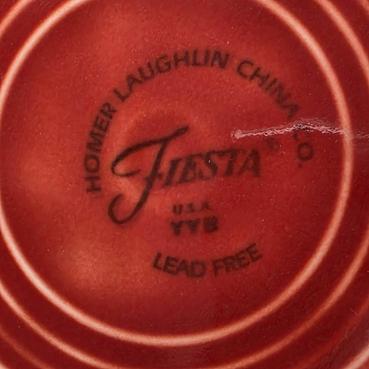 Fiesta Paprika Saucer Retired Color Homer Laughlin USA 2010 YYB