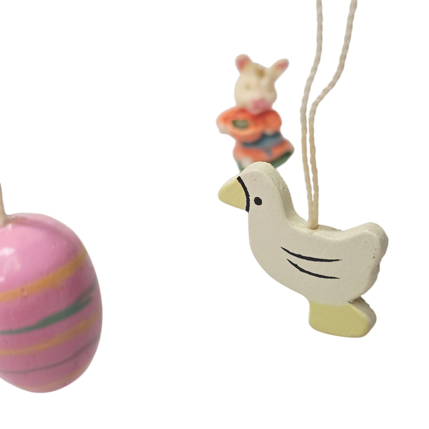 Vtg Tabletop Mini Easter Tree Decor Set - 16 Ornaments -Story of the Easter Tree