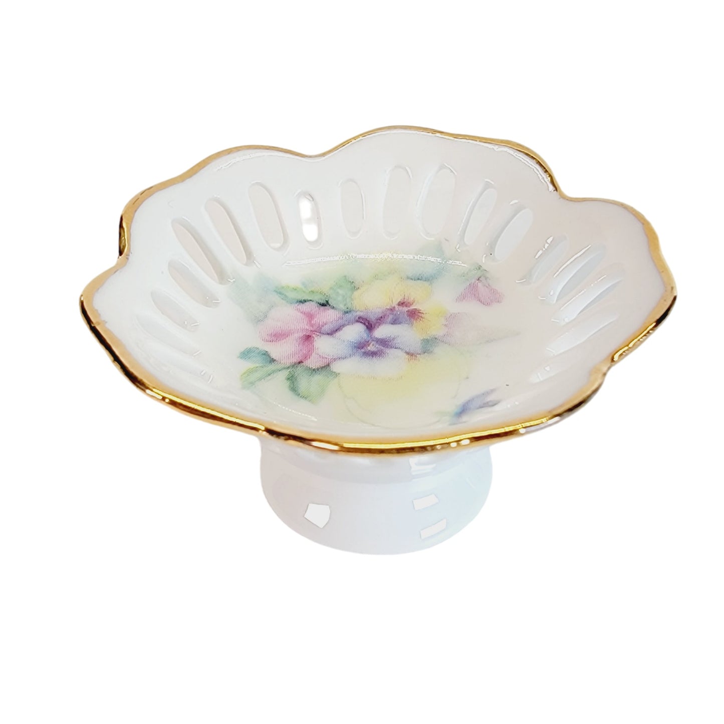 Lois White CreARTive Treasures Tiny Sugar Pedestals / Ring Dish, Set of 5