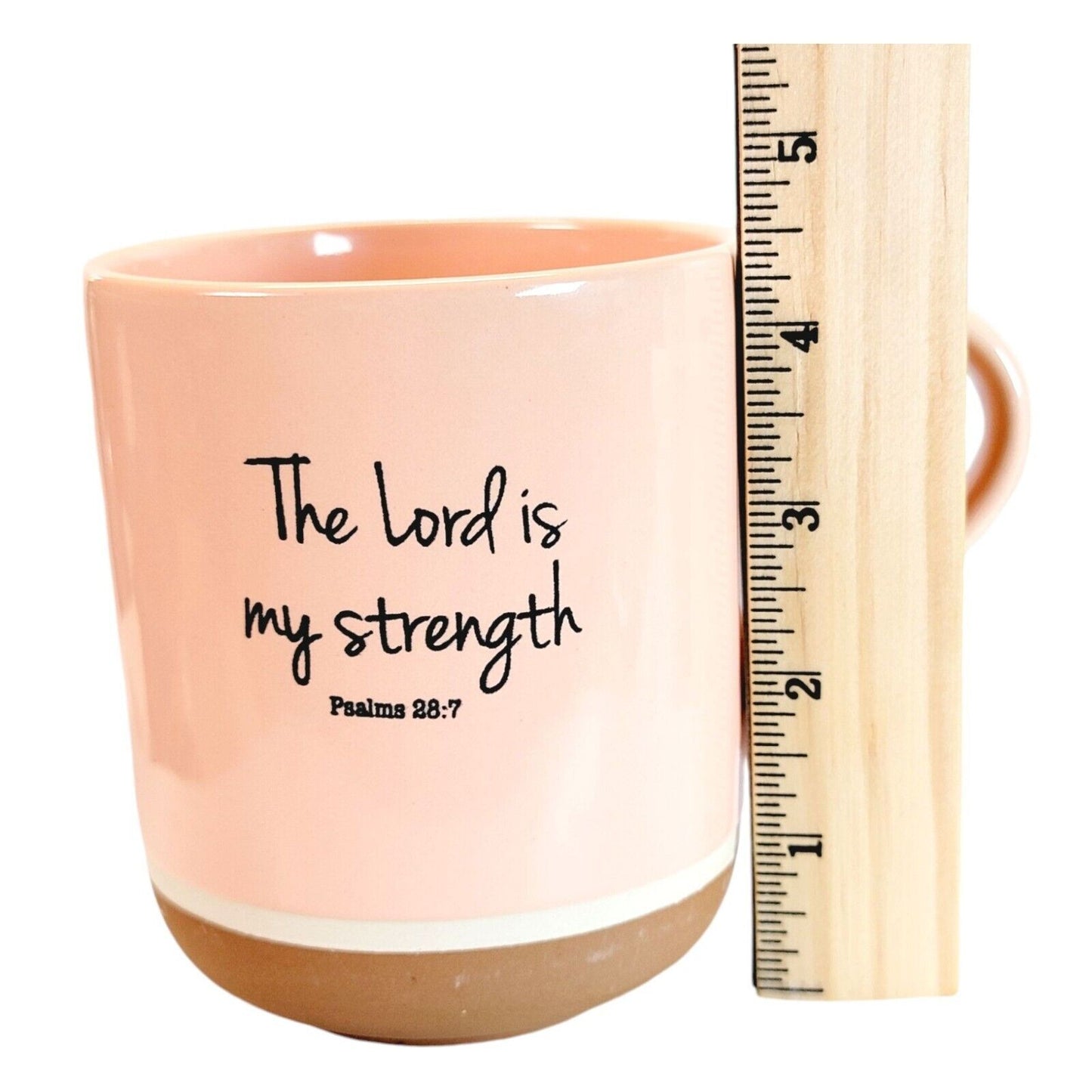 The Lord is My Strength Lg. Ceramic Coffee Mug Psalms 28:7 Spectrum Designz 2017