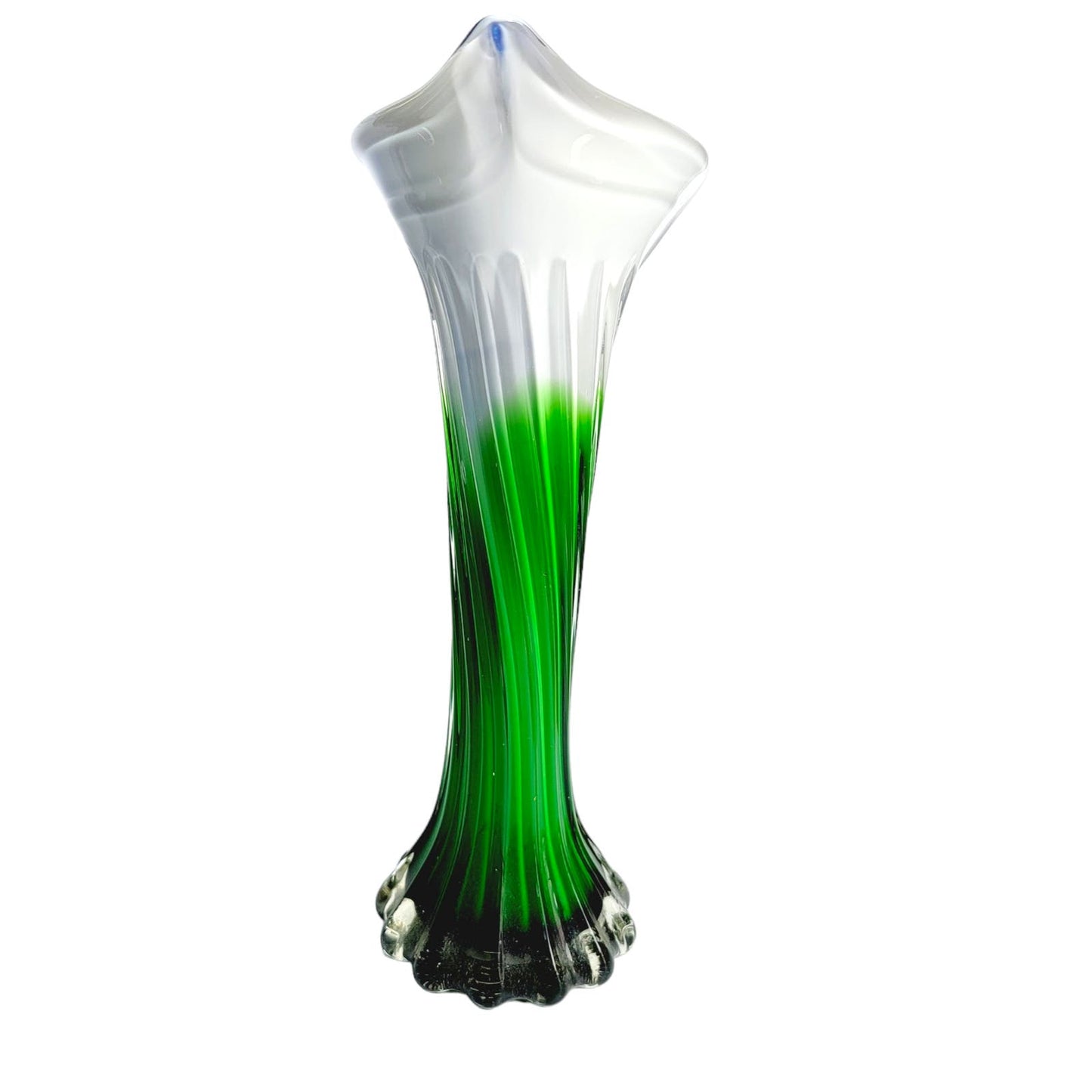 Jack in the Pulpit Calla Lily Vase, Blue and Green