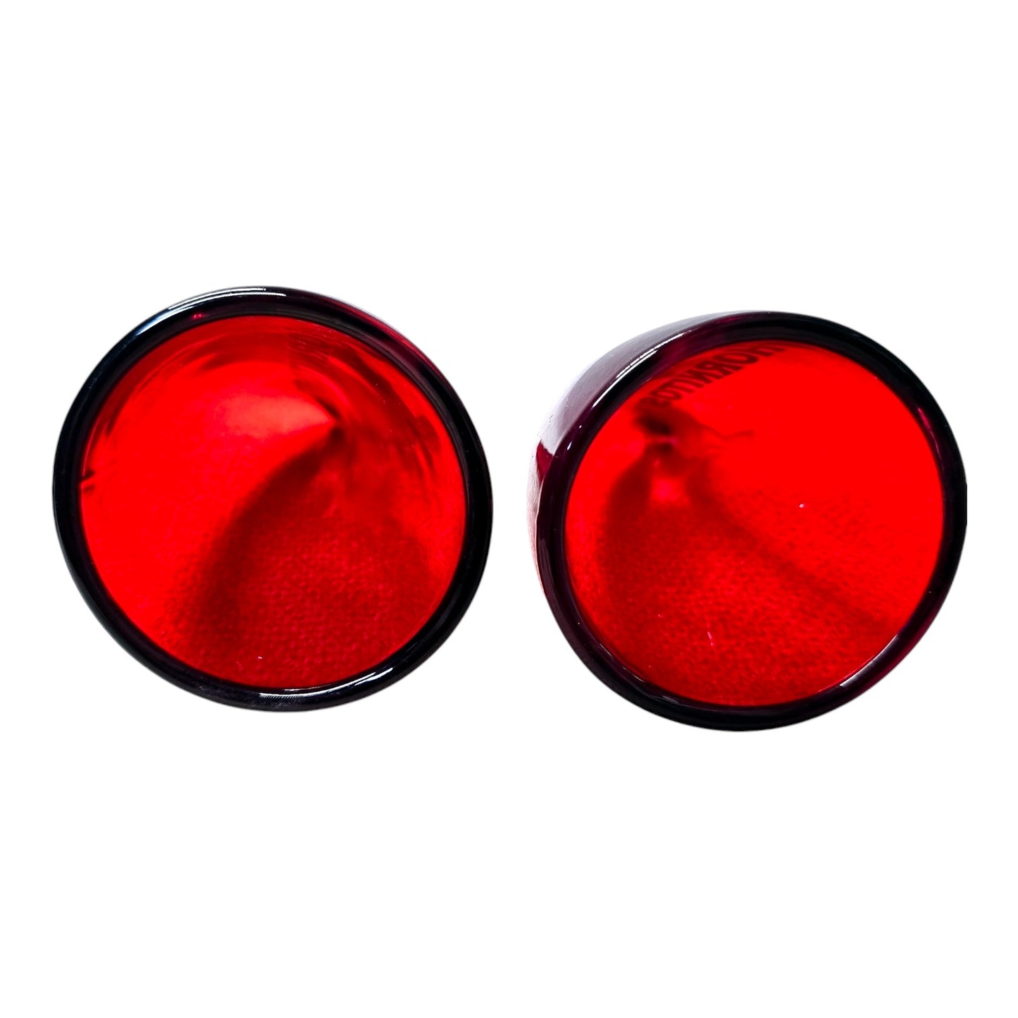 Set of 2 Hornitos Tequila Devil Horn Red Shot Glasses