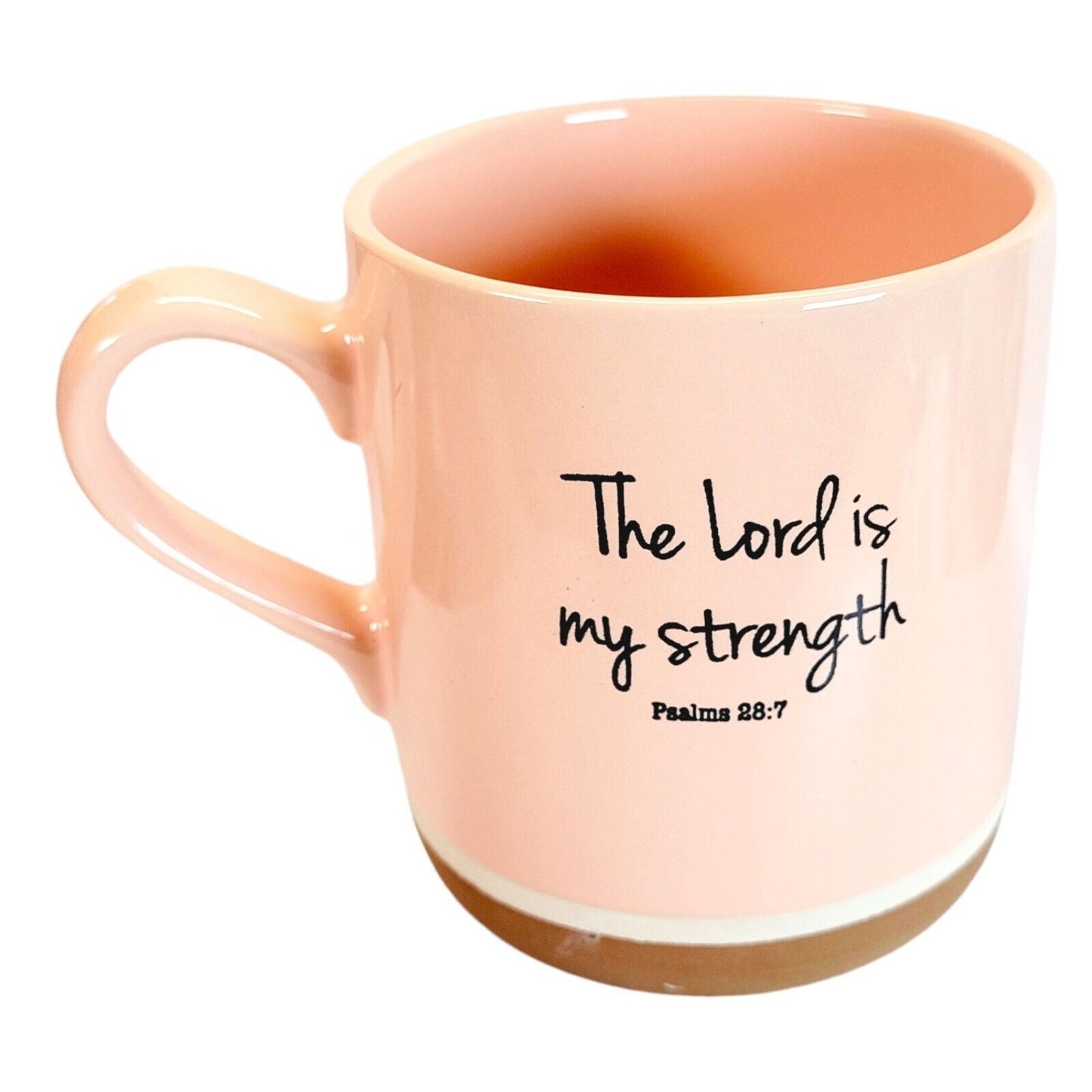 The Lord is My Strength Lg. Ceramic Coffee Mug Psalms 28:7 Spectrum Designz 2017