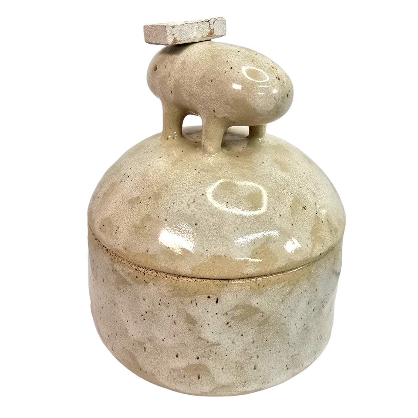 Anthropologie Godeleine de Rosamel Creature Jar Pottery Trinket Vessel Whimsical